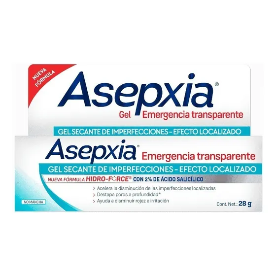 Asepxia Gel Emergencia Anti Imperfecciones. Tubo Con 28g.