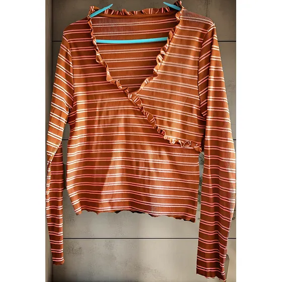Buzo Algodón, Dama, Nuevo.t.l.marrón Y Rosa