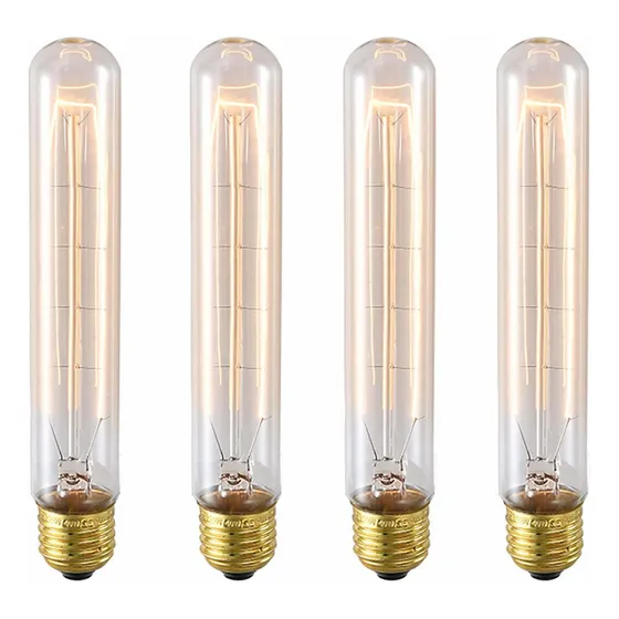 Besyousel Bombilla Edison Vintage Filamento Tubular Larga Ca