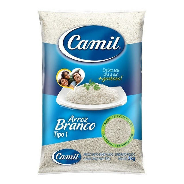 Arroz Branco Tipo 1 Camil Pacote 5kg Arroz Branco Tipo 1 Camil Pacote 5kg