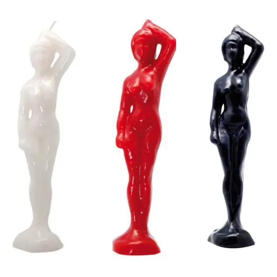 Velas De Forma Mujer, 5 Unidades