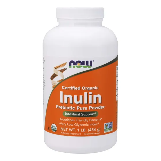 Polvo Prebiótico De Inulina Puro De Supplement Now Foods, 45