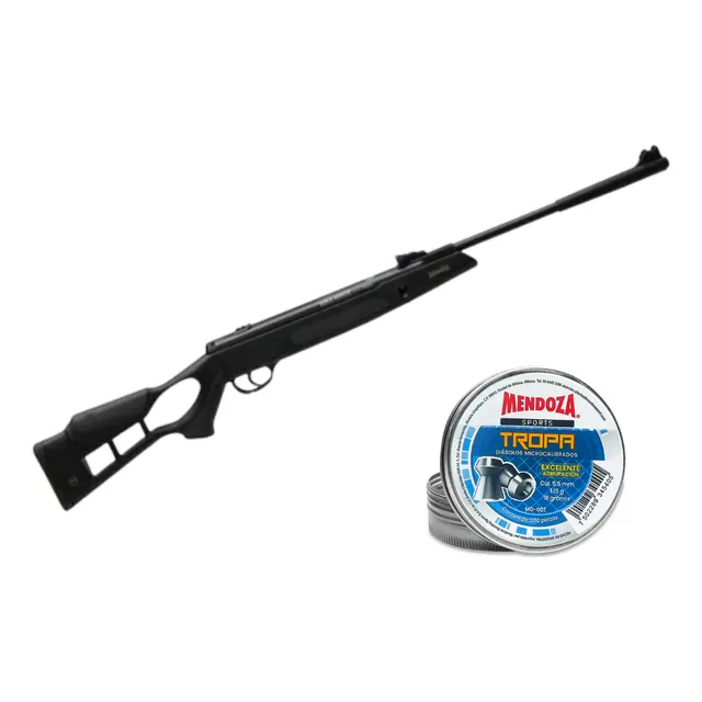 Rifle Black Hunter Msh-004 Mendoza Resorte 800fts Cal.5.5 Mm