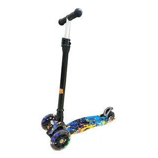 Patinete Flash Com Luz Nas Rodas Radical Estampa Colorida Dm Toys Patinete Flash Com Luz Nas Rodas Radical Estampa Colorida Dm Toys