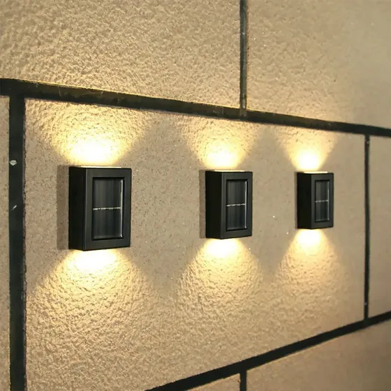 Foco X10 Aplique Solar Doble Luz Pared Exteriores Led Camino | Cuotas sin interés