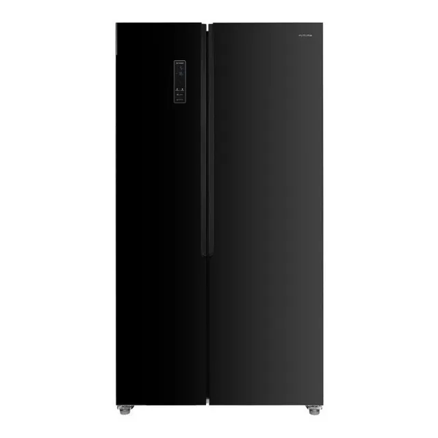 Heladera con freezer inverter Futura FUT-560SBS-IN color negro con capacidad de 563L 220V