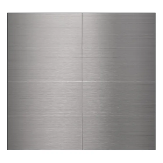 Paquete De Paneles De Aluminio Plateado Cepillado 3 X 6