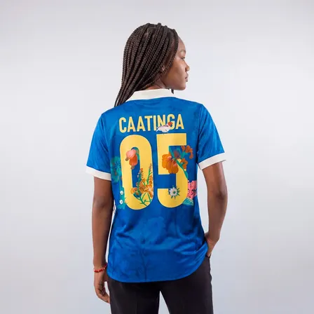 Camisa Seleção Caatinga Biomas Fc Edição Limitada Azul Biomas Caatinga G Personalizado