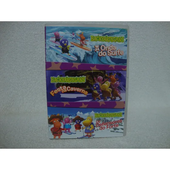 Box 3 Dvds Backyardigans- A Onda Do Surfe, Festa Da Caverna 
