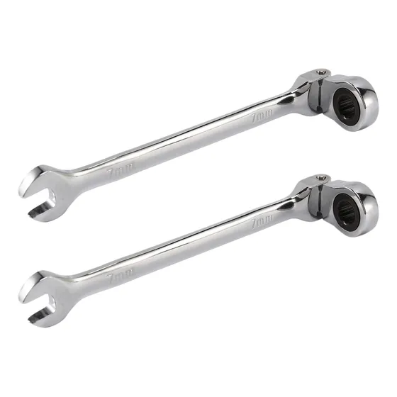 Chave De Catraca Flexível 2x 7 Mm Spanner Tool-fs