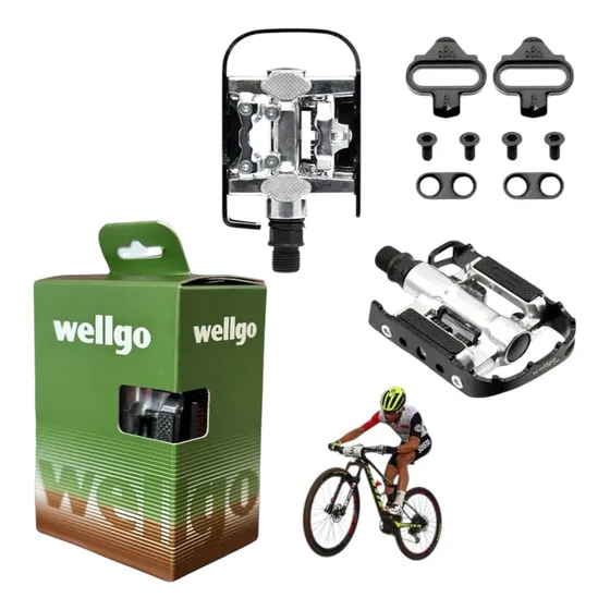 Pedal Clip Plataforma Wellgo C002 C/ Tacos Mtb 9/16 Original