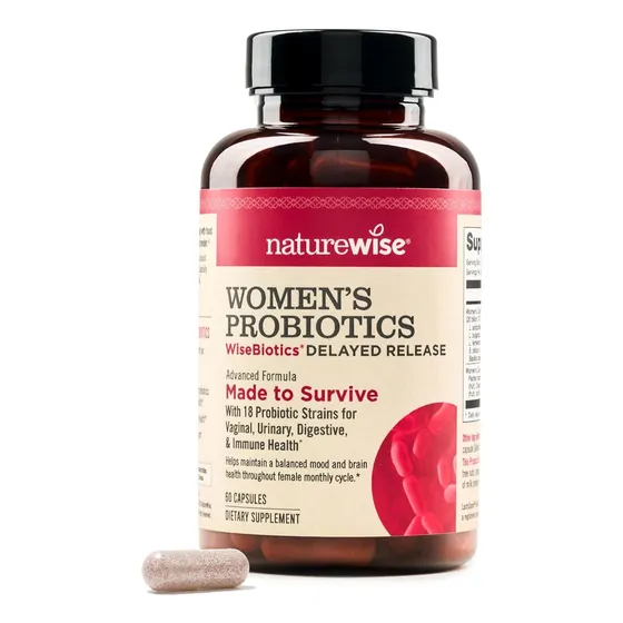 Suplemento Probiotico Mujer 60 Capsulas Naturewise Sabor Sin Sabor