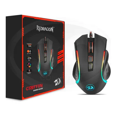 Mouse Gamer Redragon Rgb Griffin M607 Negro