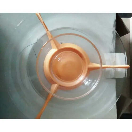 Pasapalera De Vidrio Con Separador Desmontable Naranja