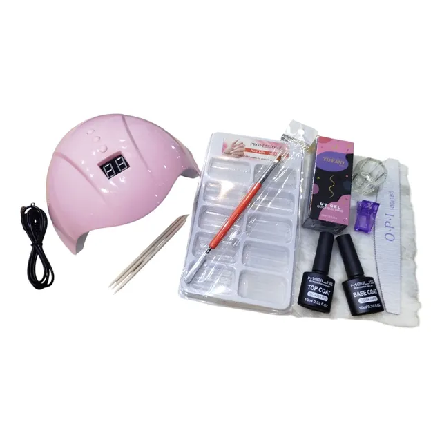 Kit  Para Polygel. Sistemas, Lámpara, Molde Dual