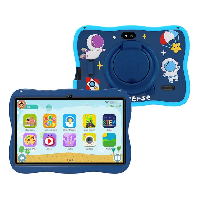 Hancdon A15 Tablet para Niñas y Niños 7 pulgadas 6GB 128GB Android 12 WiFi 3800mAh 5MP+13MP con Funda para Tablet