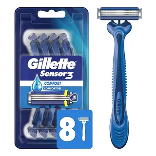 Gillette Sensor3 - Maquinilla De Afeitar Desechable Para Hom Gillette Sensor3 - Maquinilla De Afeitar Desechable Para Hom
