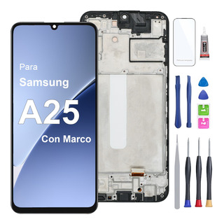 Para Samsung A25 5g Sm-a256e/dsn Pantalla Lcd Con Marco Para Samsung A25 5g Sm-a256e/dsn Pantalla Lcd Con Marco