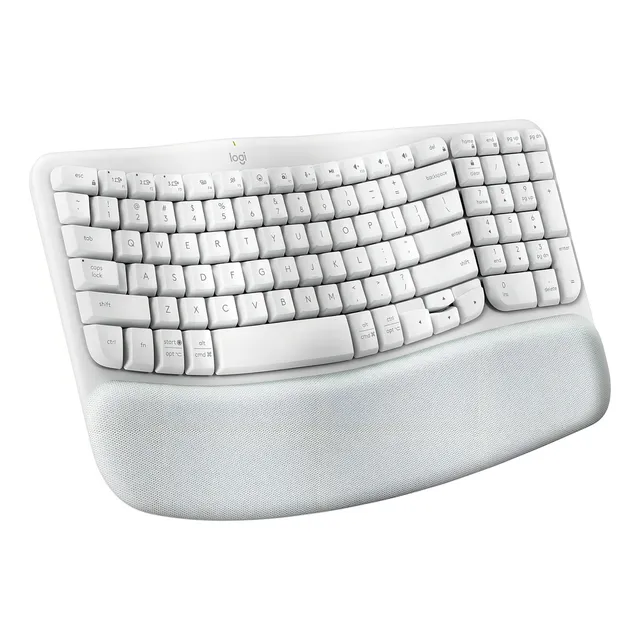 TECLADO LOGITECH WIRELESS WAVE KEYS ERGO ESPAÑOL BLANCO