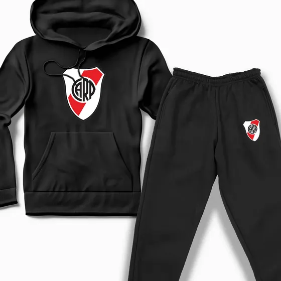 Conjunto Niño Buzo Canguro Pantalon Futbol Argentino Equipos