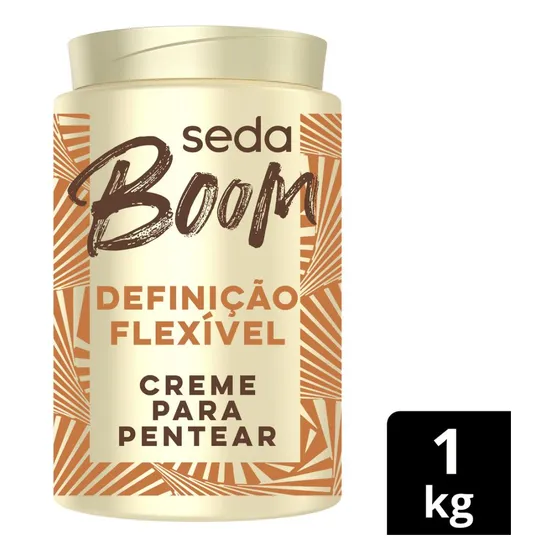 Creme para pentear Seda Boom Definição Flexível hidratação de 1L 1kg