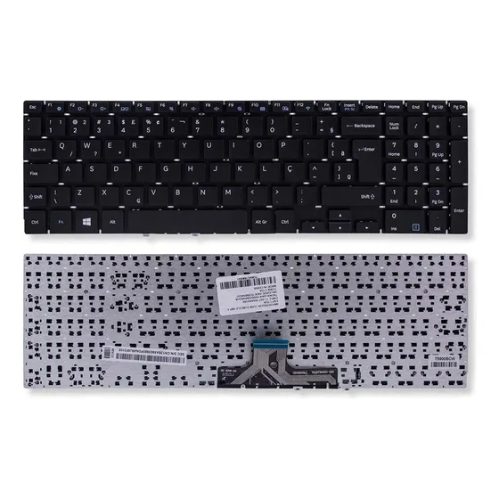 Teclado Para Notebook Samsung Np350xaa Preto Abnt2 Idioma Português Brasil