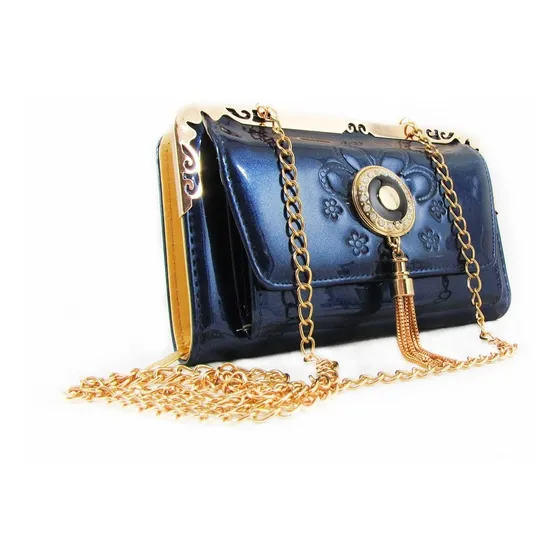 Bolso Cartera Bandolero Patente Con Borla Para Dama 