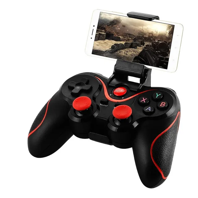Joystick Suono Mando De Juego Gamepad Inalambrico Bt Wireles Color Negro