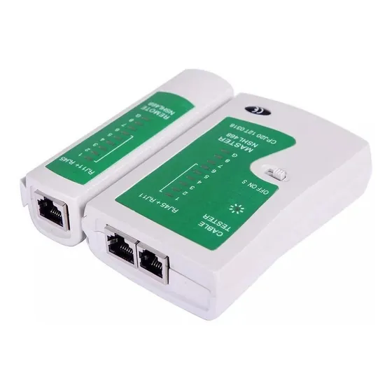 Testador De Cabo De Rede Rj45 Cat5 Cat6 Rj11 Lan Telefonia