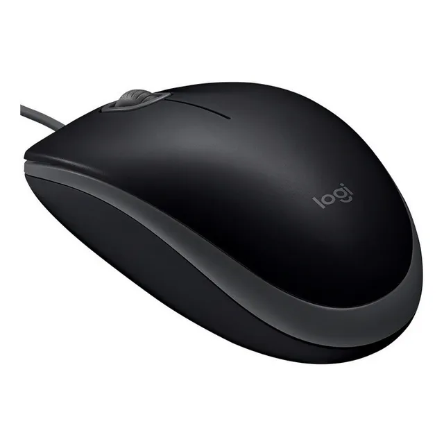 Mouse Cableado Logitech M110 Silencioso Amv Color Negro