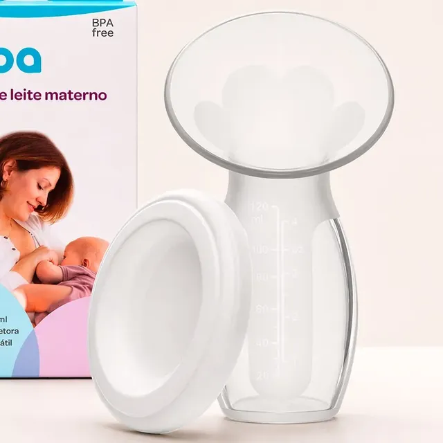 Bomba Coletor De Leite Materno Manual Silicone Buba