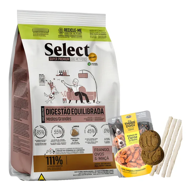 Comida Perro Adulto Mediano Y Grande Select By Monello 7 Kg