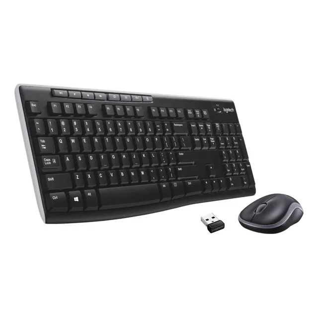 Kit Teclado Y Mouse Inalambrico Logitech MK270 Color Negro