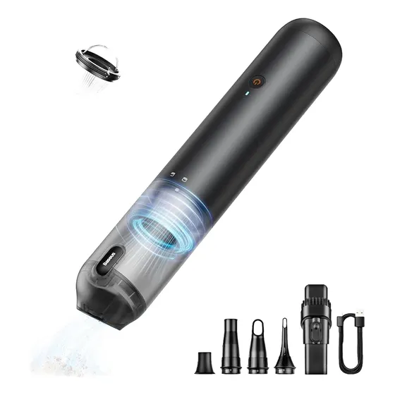 Aspiradora 12v Para Auto Baseus Portátil Potente Inalámbrica