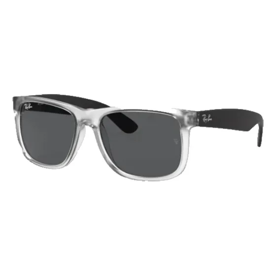 Anteojos de sol Ray-Ban Justin Color Mix talle Standard armazón matte transparent y lente grey