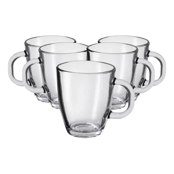 Set X 12 Tazón Vidrio Flint Amanecer Rigolleau Taza 375 Ml
