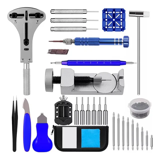 Kit Herramientas Relojero Reloj 185 Pieza Reparacion Estuche