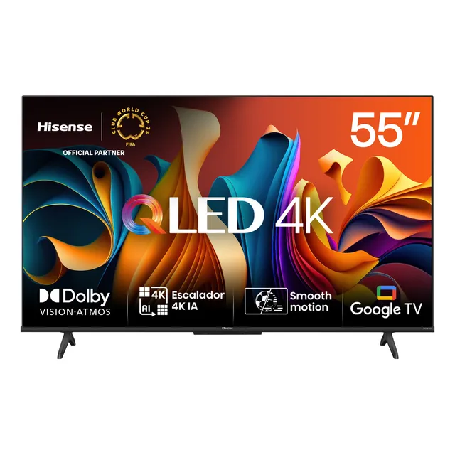 Smart Tv 55Q6N 55" 4K Qled Negro Hisense 110/220V