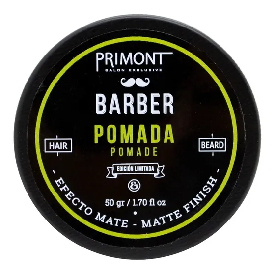 Primont Barber Pomada Efecto Mate Pelo Barberia 50gr