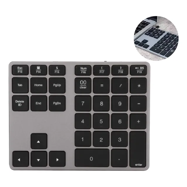 Teclado Numérico Inalámbrico 35 Teclas Bluetooth 5.0