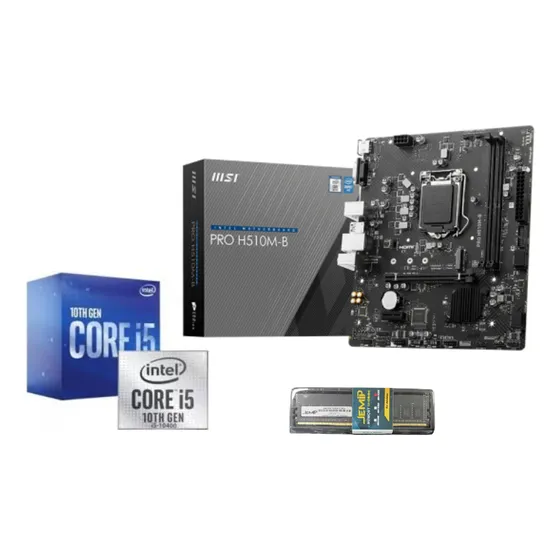Combo Intel Core I5 10400 Lga 1200+1 6gb Ddr4 3200 + H510m-b