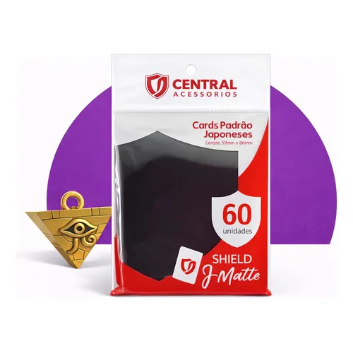 Sleeves 60 Protetores Small Central Magic Yu-Gi-Oh! Mini Matte