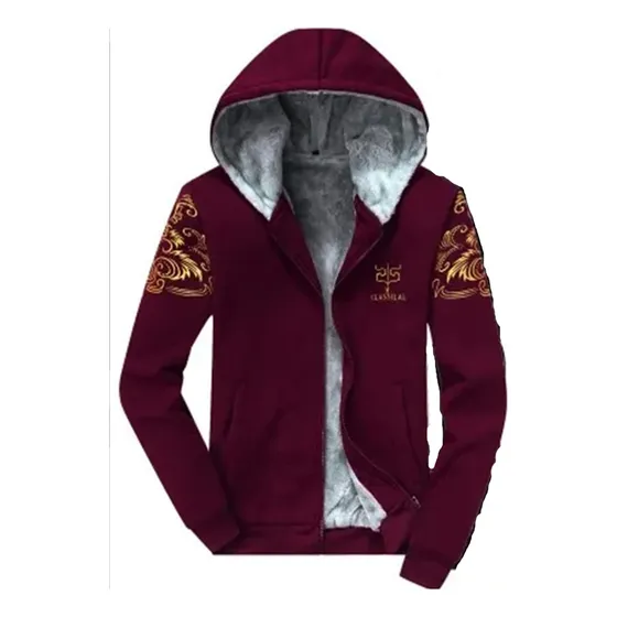 Blusa De Frio Moletom Com Capuz Do Pelúcia Grossa Masculinaa