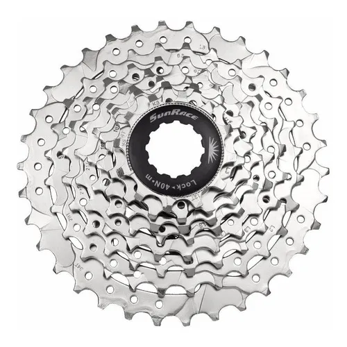 Cassete Sunrace M66 8v 11/34 Prata Bicicleta Mtb Speed Index