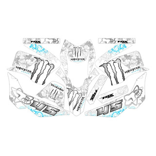 Stickers Para Xeverus300 Mons - Azul/blanco Stickers Para Xeverus300 Mons - Azul/blanco