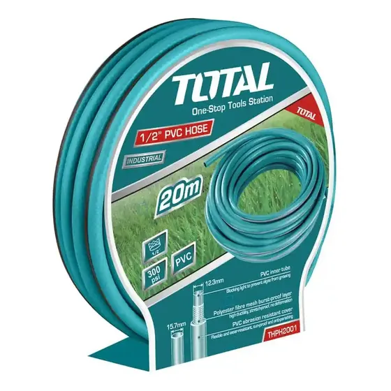 Manguera 1/2 20 Metros 300 Psi Riego Pvc Nueva Total Rollo