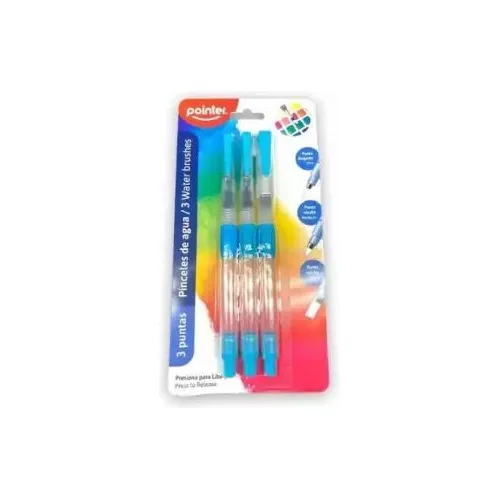 Pinceles De Agua Para Acuarela Pointer. Pack De 3