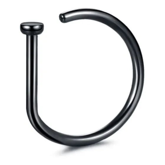 Piercing Argola Titânio D-ring  Nariz 8 Mm