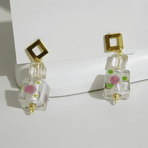 Zarcillos Cristal De Murano Hechos A Mano