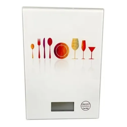 Balanza Gramera De Cocina 5kg Bascula Pesa De Lujo Cristal